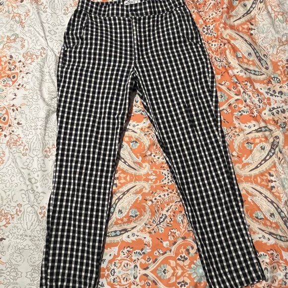 Hollister Pants - Hollister Monochrome black & white Checkered Pants size small